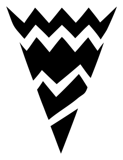 Ice Cream Cone Chevron Logo