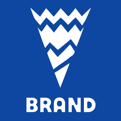 Bold Zigzag Chevron Cone Ice Cream Mark preview