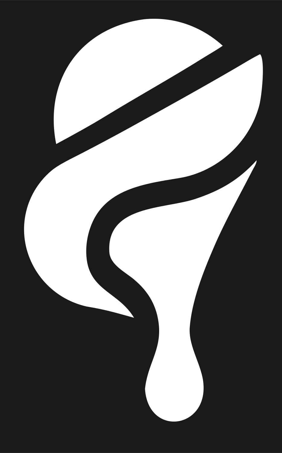 Ice Cream Cone Bold Logo #1a1a1a/#ffffff