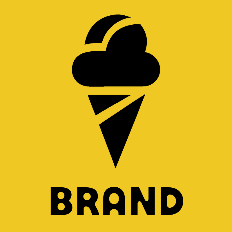 Bold Cloud Scoop Cone Ice Cream Icon preview