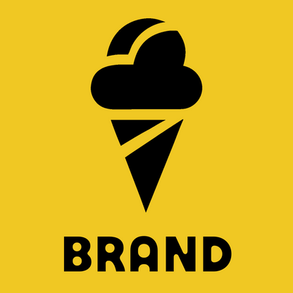 Bold Cloud Scoop Cone Ice Cream Icon preview