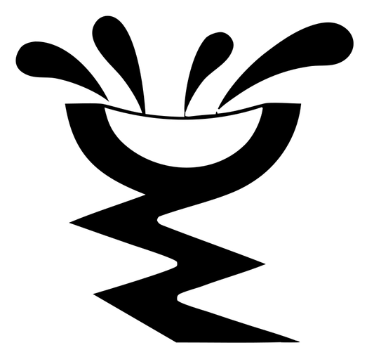 Splashing Bowl Zigzag Stem Cocktail Mark