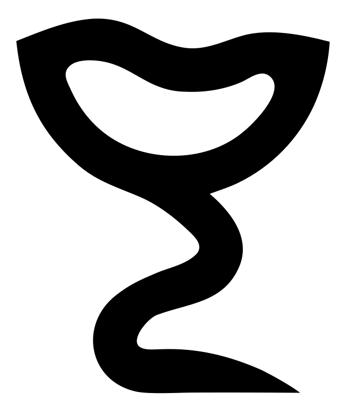 Wavy Ribbon Stem Cocktail Goblet Icon