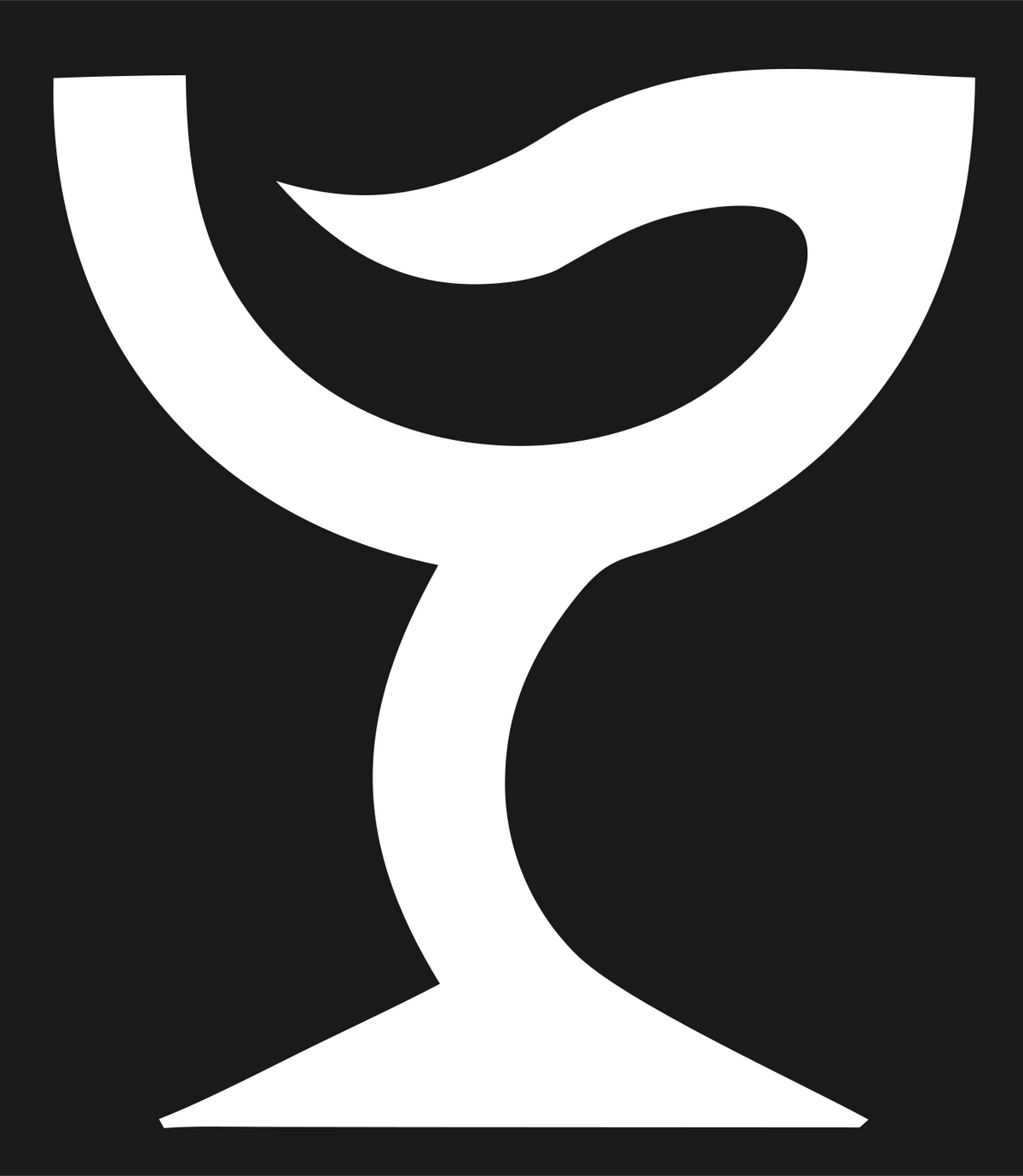 Snake Coil Goblet Logo #1a1a1a/#ffffff