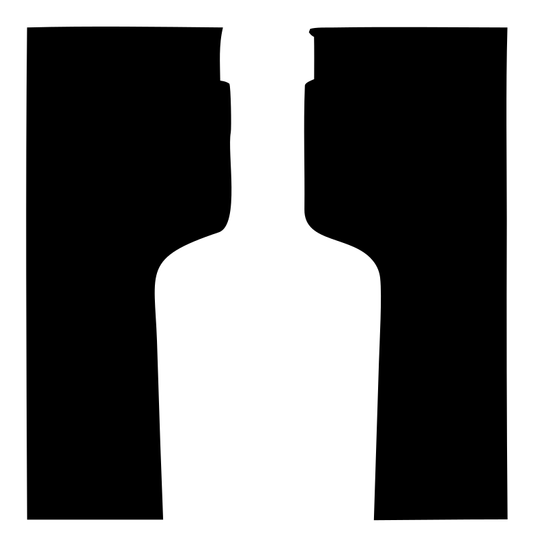 Negative Space Split Bottle Pair Mark