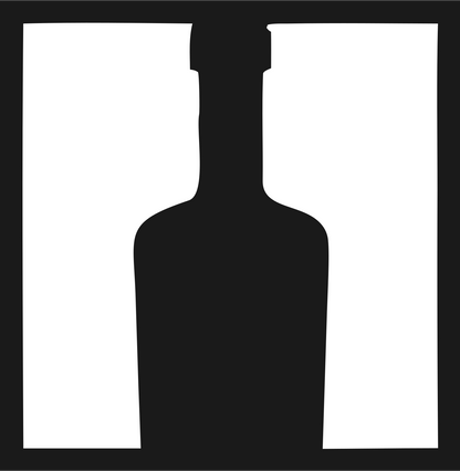 Negative Space Split Bottle Pair Mark #1a1a1a/#ffffff