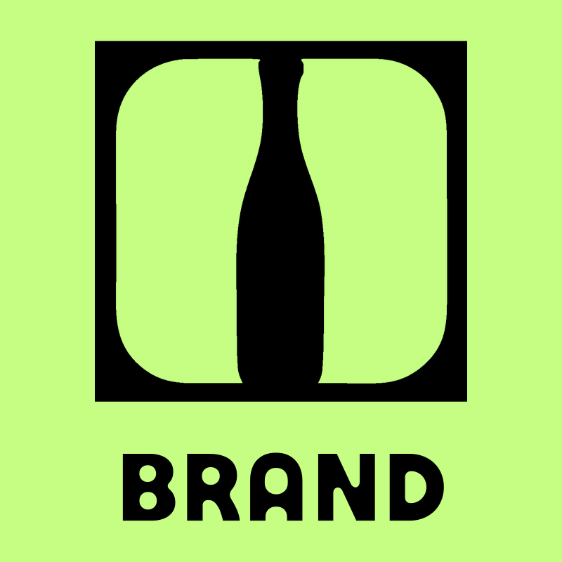 Negative Space Silhouette Split Bottle Icon preview
