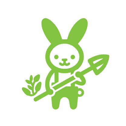 Rabbit Gardener Logo #82C341