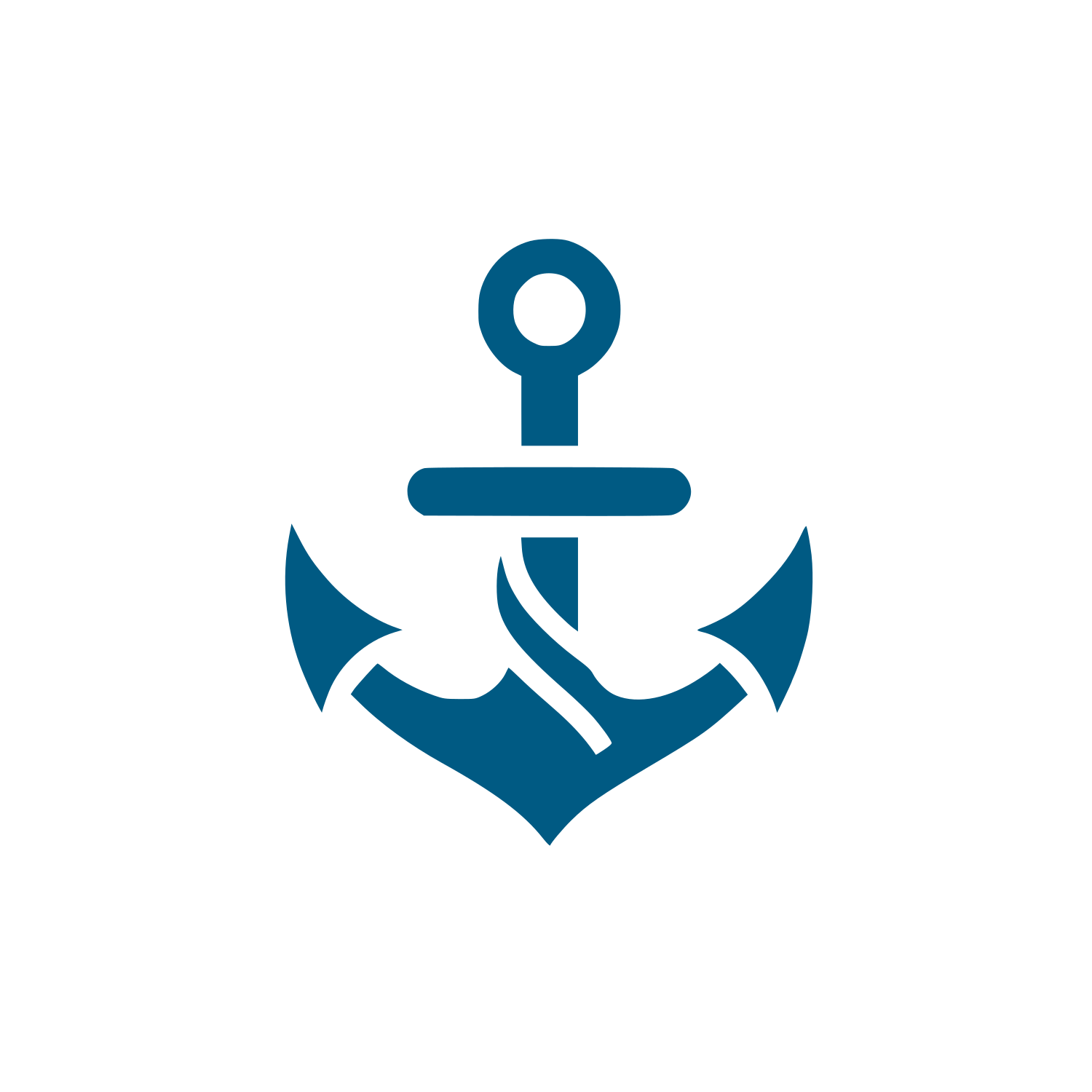 Anchor Logo Design #005A83