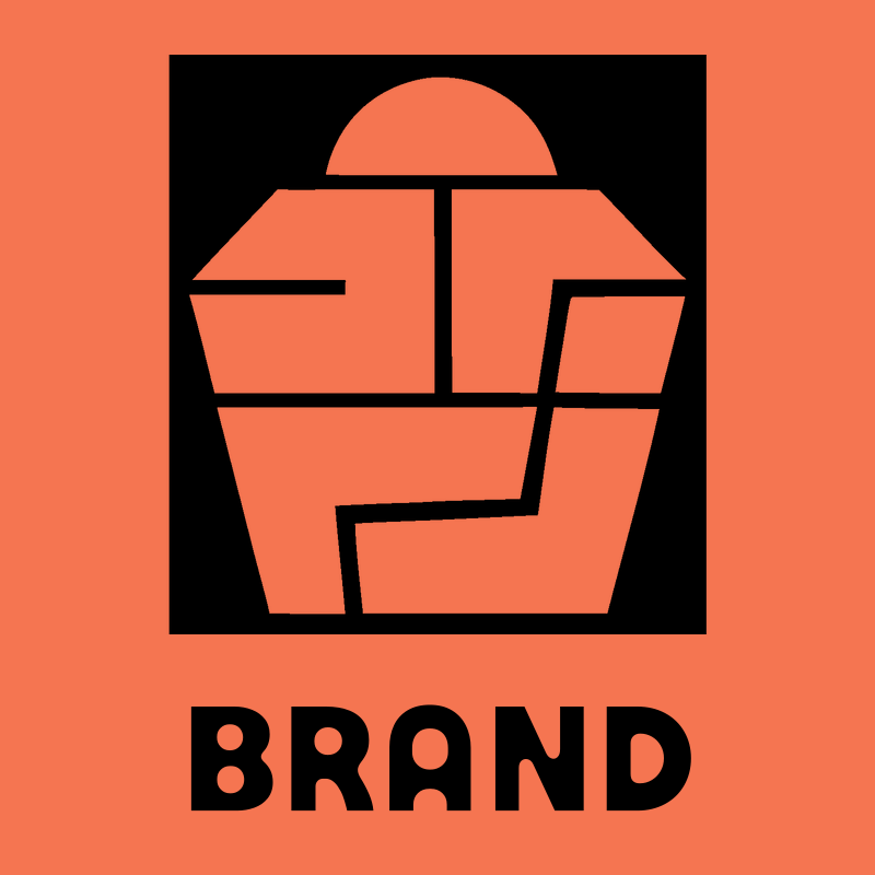 Brutalist Segmented Dome Cupcake Emblem preview