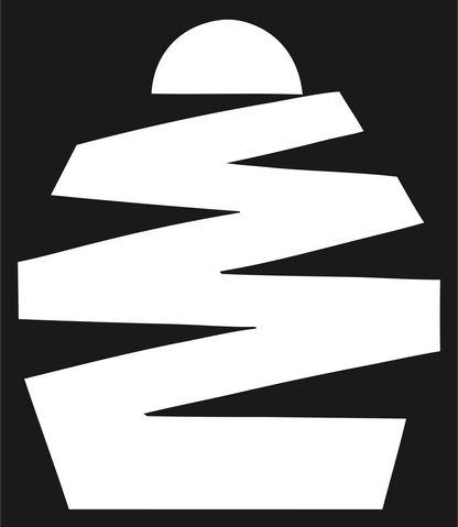 Brutalist Sharp Slash Cupcake Icon #1a1a1a/#ffffff
