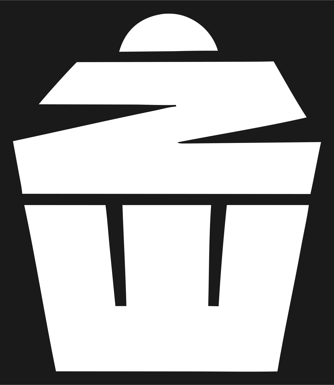 Bold Cupcake Crest #1a1a1a/#ffffff