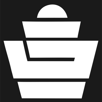 Brutalist Tiered Wrapper Cupcake Crest #1a1a1a/#ffffff