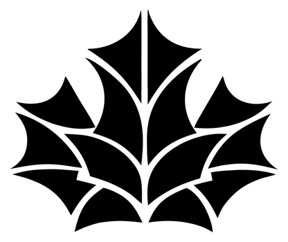 Layered Overlap Maple Leaf Segmented Mark