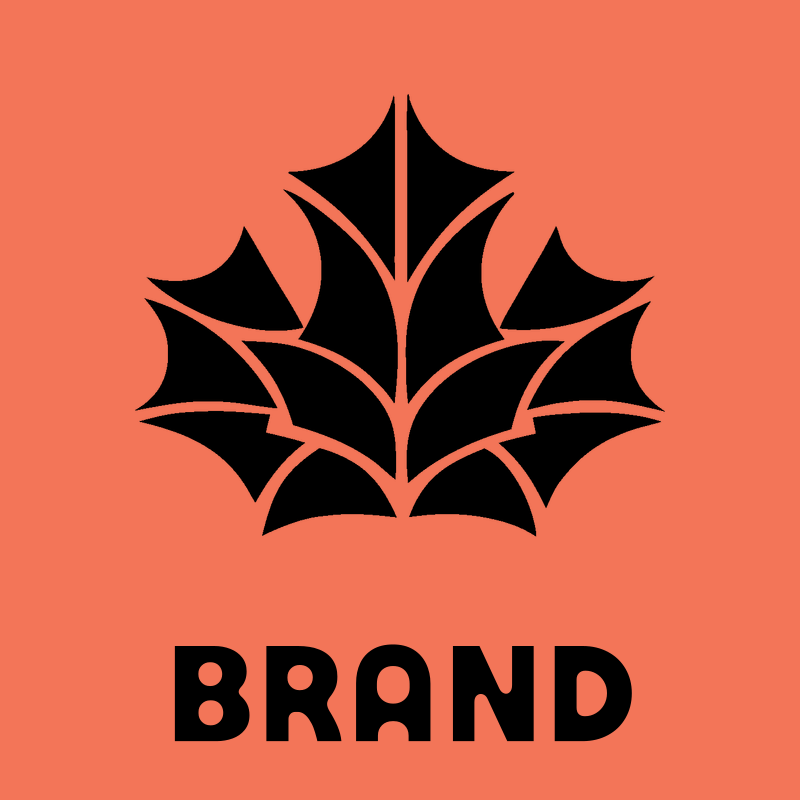 Layered Overlap Maple Leaf Segmented Mark preview