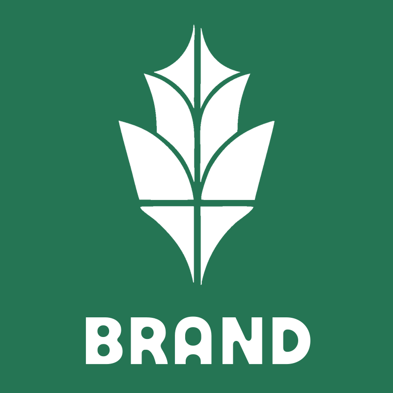 Bold Split-Panel Maple Leaf Botanical Crest preview