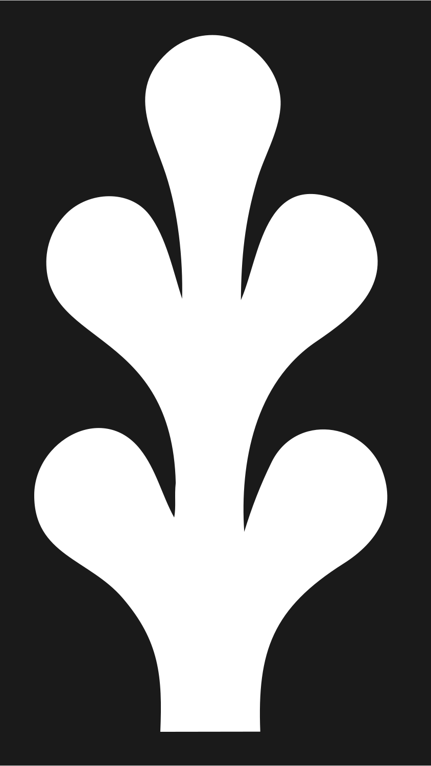 Swiss Flat Five-Lobe Cactus Mark #1a1a1a/#ffffff