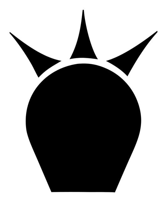 Bold Spiked Barrel Cactus Silhouette Badge