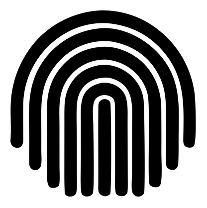Swiss Concentric Arch Rainbow Stripe Mark #ffffff/#000000