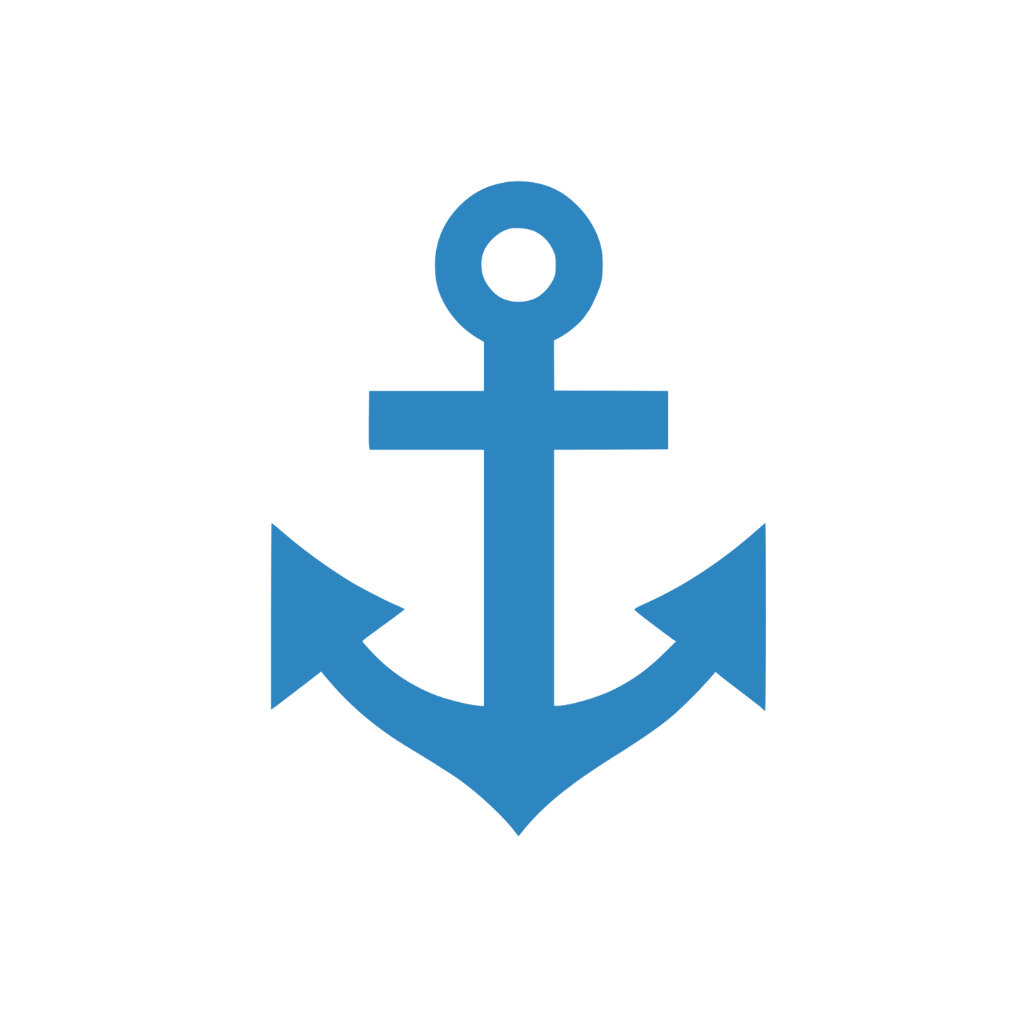 Anchor Symbol Logo #2E86C1