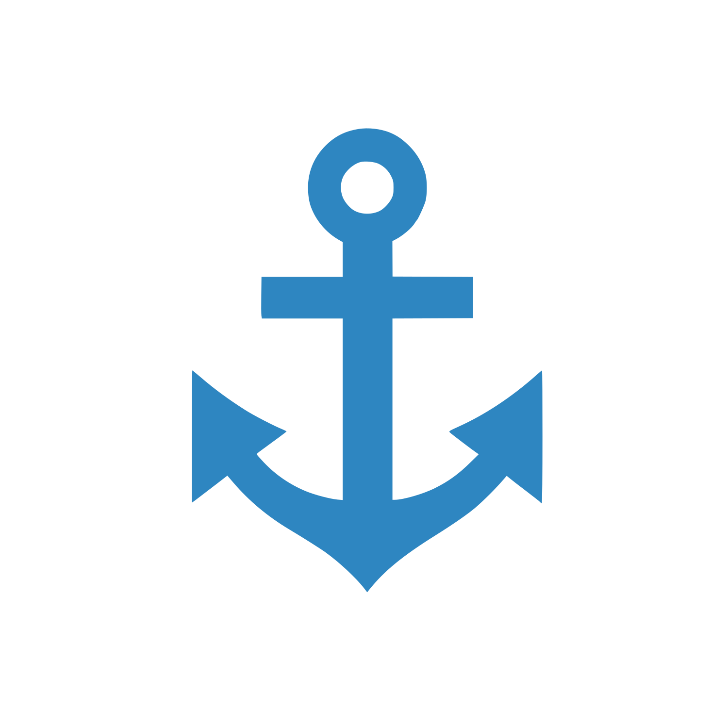 Anchor Symbol Logo #2E86C1
