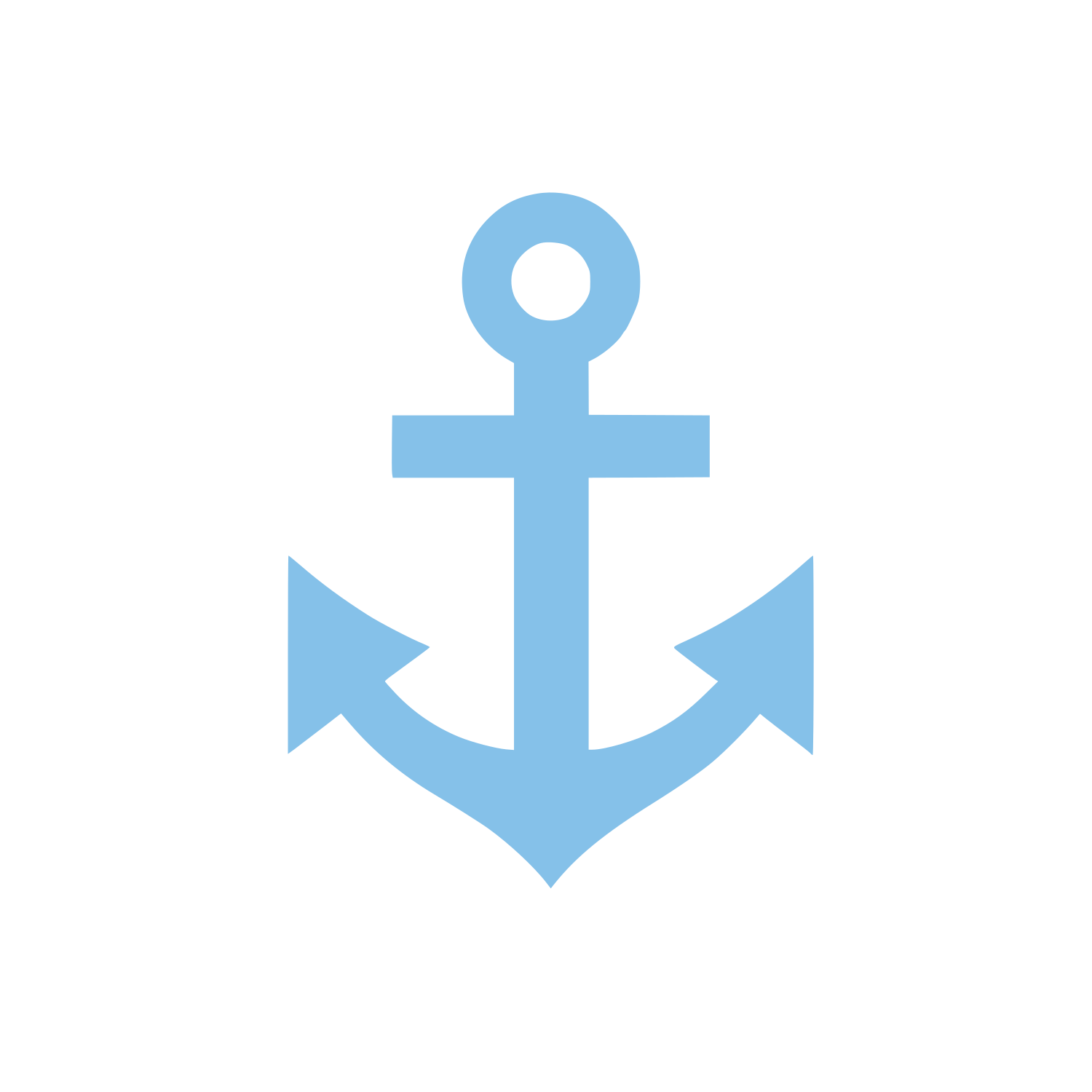 Anchor Symbol Logo #85C1E9