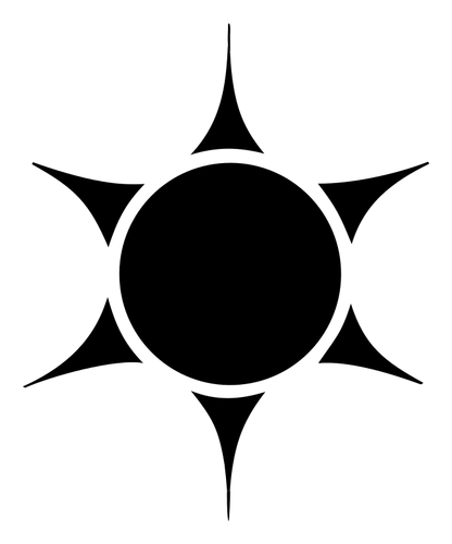 Tribal Sun Spined Cactus Radial Mark