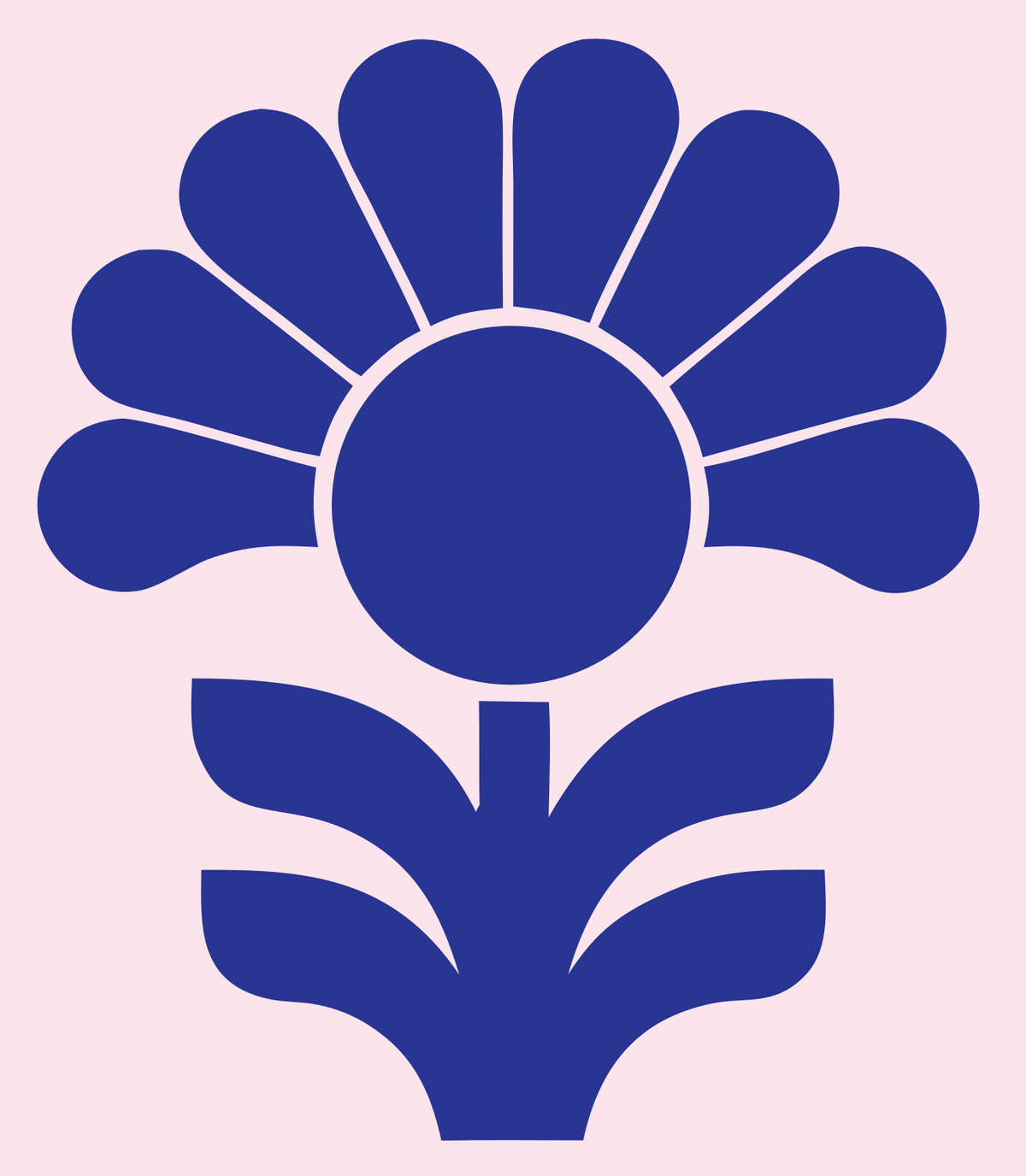 Sunflower Bold Mark #fce4ec/#283593