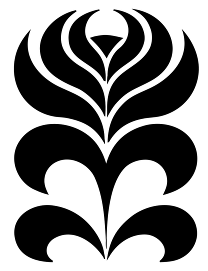 Art Nouveau Layered Petal Botanical Icon