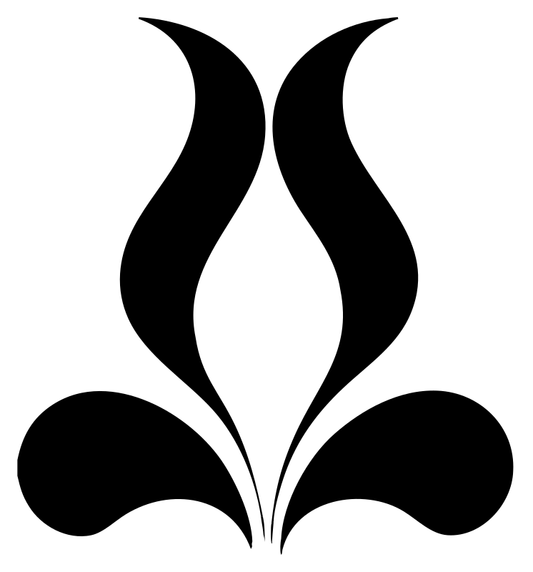 Pictogram Flowing Tulip Flame Floral Mark