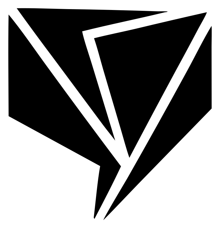 Angular Fragment Tulip Silhouette Badge