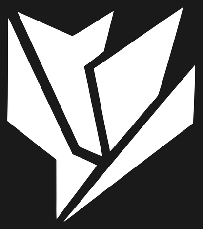 Industrial Jagged Splinter Tulip Mark #1a1a1a/#ffffff
