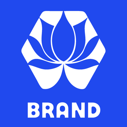 Negative Space Hexagon Lotus Bloom Badge preview