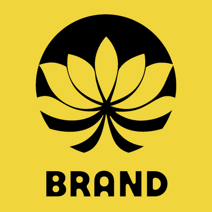 Negative Space Radiating Petal Lotus Crest preview