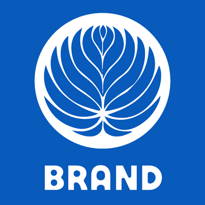 Negative Space Veined Leaf Lotus Emblem preview