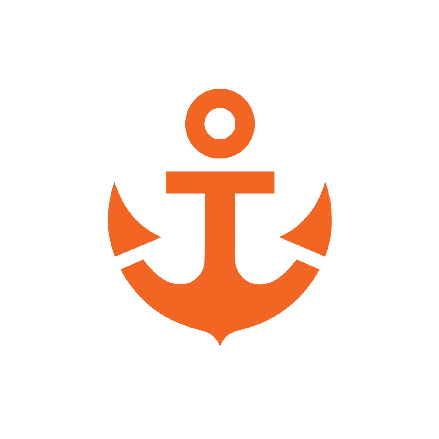 Anchor Design Logo #F26522