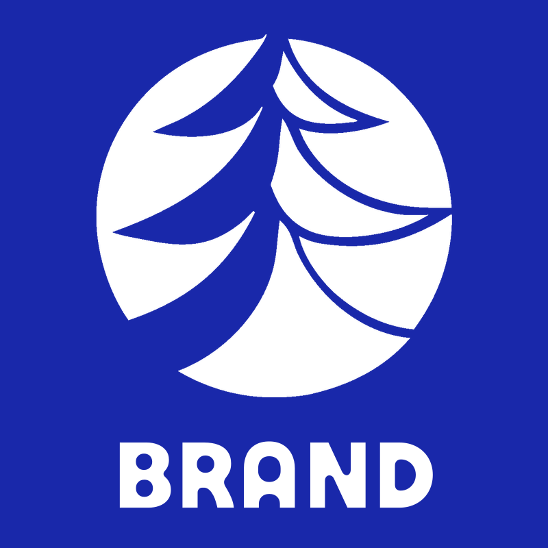 Negative Space Layered Boughs Pine Circle Mark preview