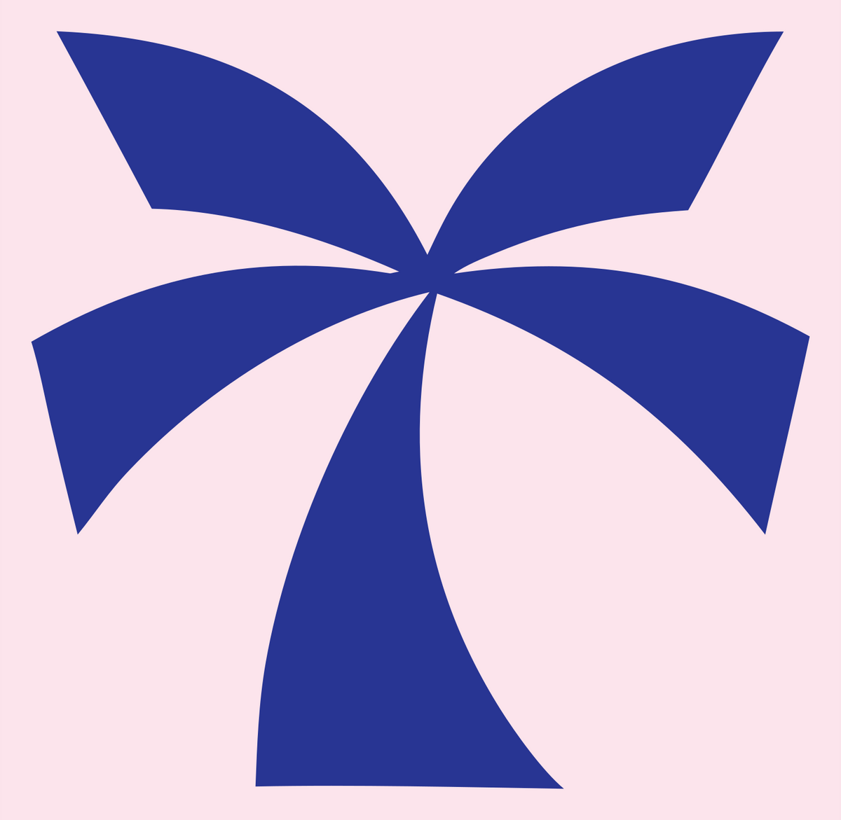 Palm Tree Bold Logo #fce4ec/#283593