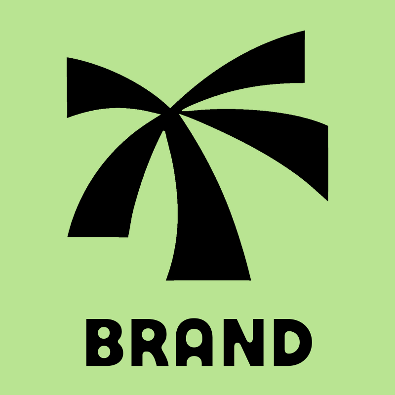 Bold Swept Frond Palm Tree Mark preview