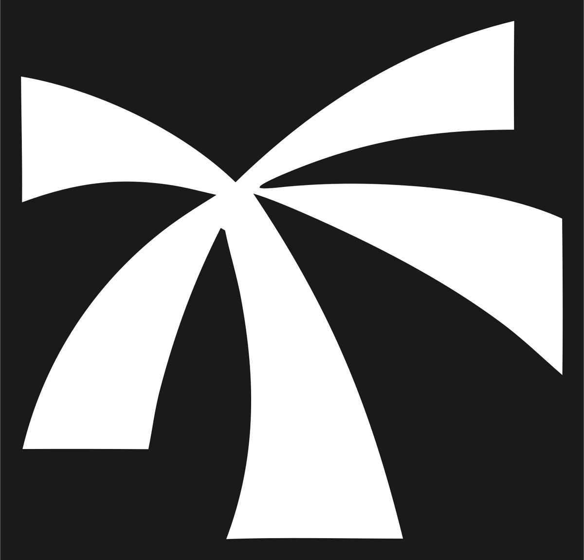 Bold Palm Tree Mark #1a1a1a/#ffffff