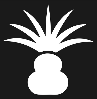 Bold Palm Leaf Crest #1a1a1a/#ffffff