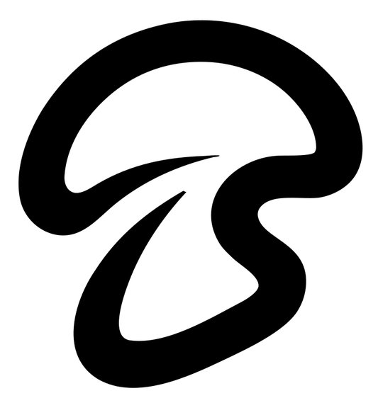 Monoline Bold Curved Mushroom Cap Icon