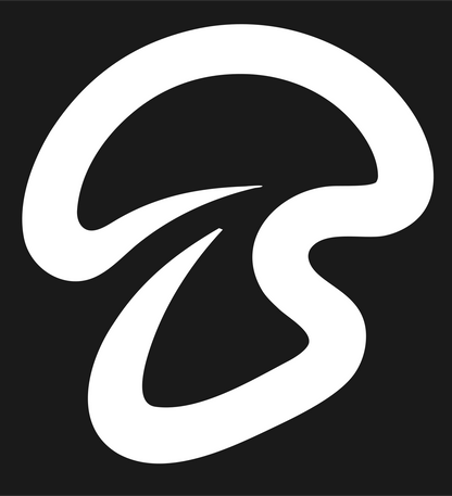 Monoline Bold Curved Mushroom Cap Icon #1a1a1a/#ffffff