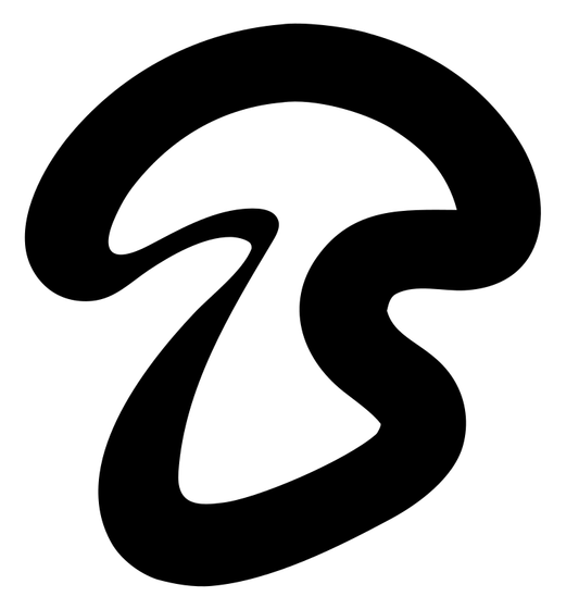 Monoline Fluid Loop Mushroom Emblem