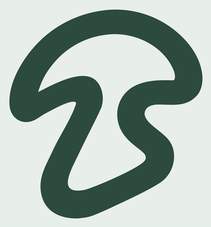Monoline Open-Path Mushroom Side Mark #e8efe9/#2d4a3e