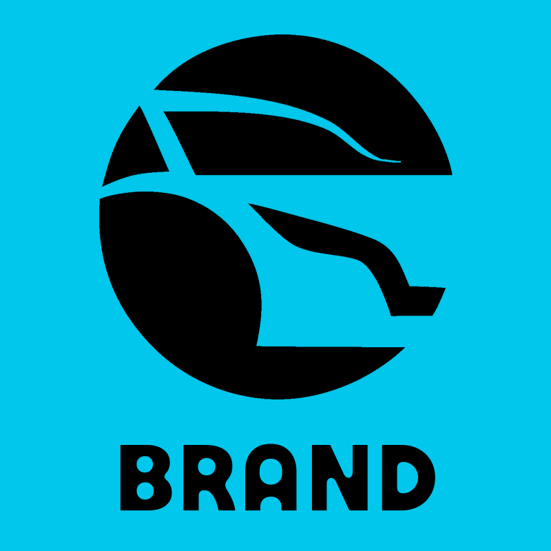 Negative Space Circle Bullet Train Icon preview