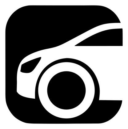 Negative Space Rounded Square Hatchback Icon