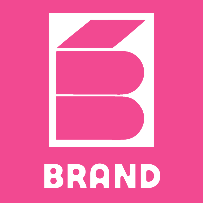 Brutalist Stacked Letter B Airplane Mark preview