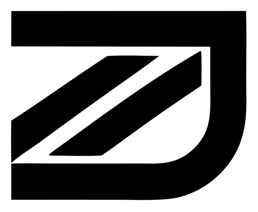 Brutalist Diagonal Stripe Jet Letter Mark