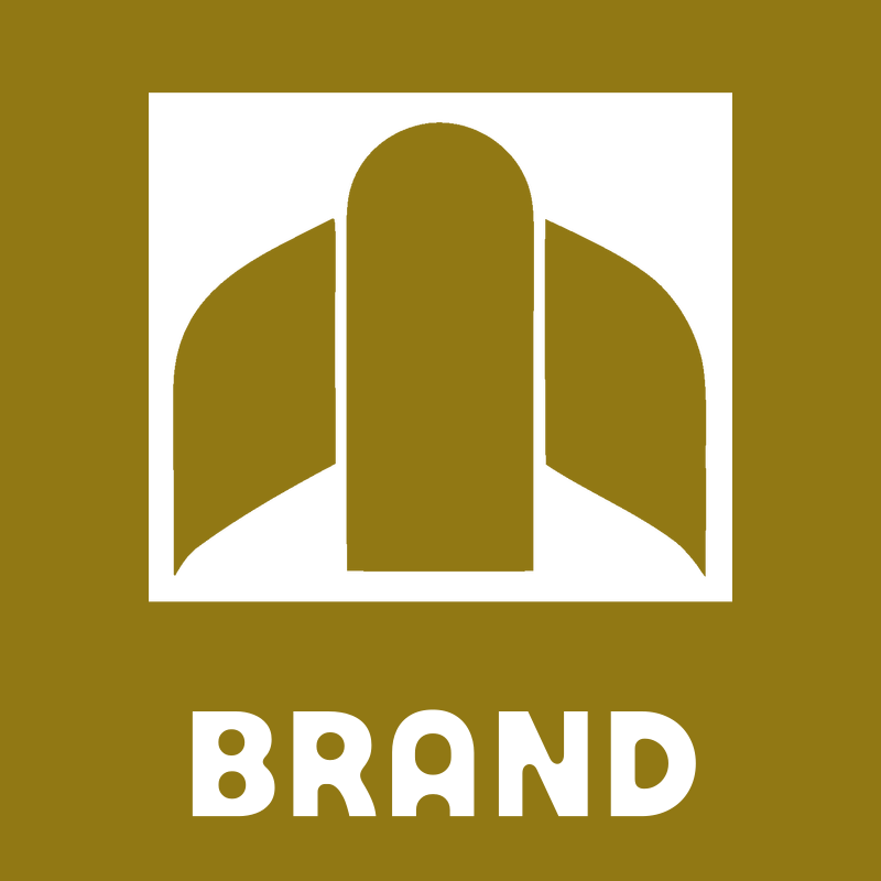 Brutalist Arched Wing Thrust Rocket Emblem preview